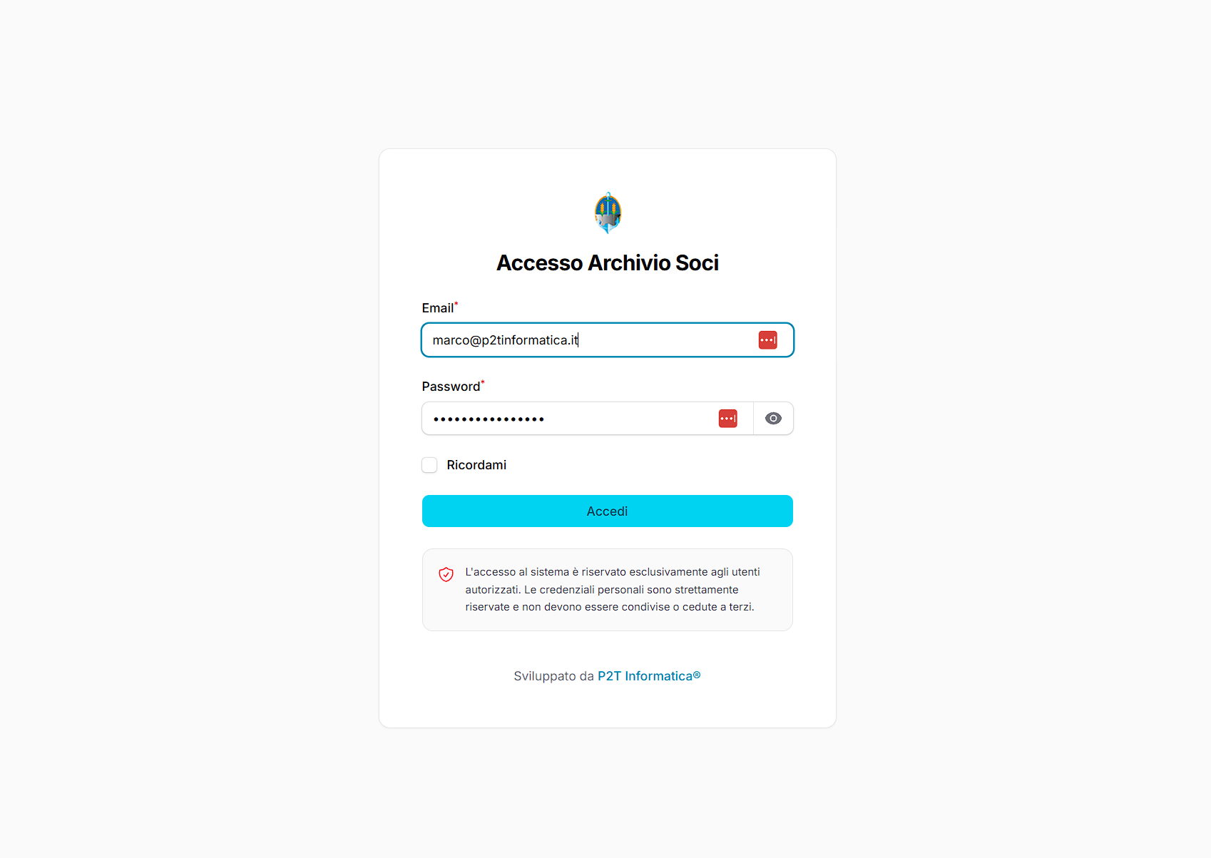 ANMIL Archivio Soci - Screenshot